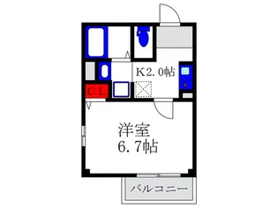 シェ-ネフェルド豊中【3階】の間取り