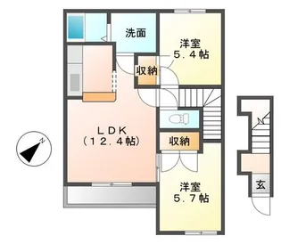 サンモール【1階】の間取り