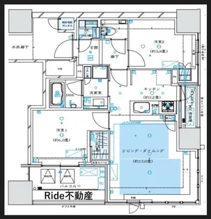 ザ・パークハウス大阪梅田タワー【4階】の間取り