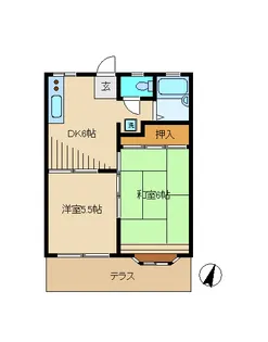 メゾン若松【1階】の間取り