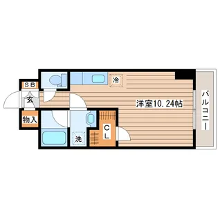 ステラハウス勾当台公園【6階】の間取り