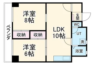 マンション島原【1階】の間取り