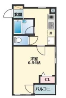 ラ・ペジブル目黒【1階】の間取り