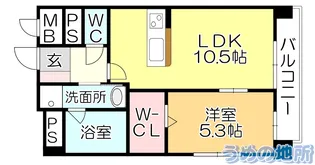 ソフィア21新合川【5階】の間取り