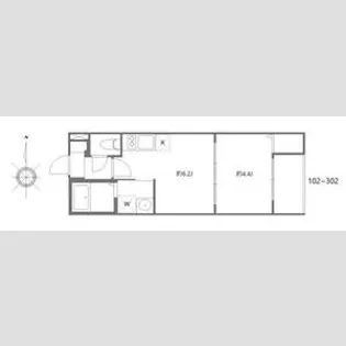 アプトエル【2階】の間取り