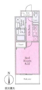 ルナピエーナ新横浜【1階】の間取り