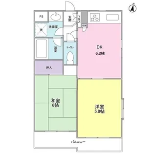 エスポワール与野【3階】の間取り