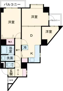 ライオンズマンション西明石【10階】の間取り