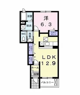 アメニティ アオヤギ【1階】の間取り