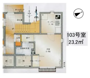 プリンスコート【1階】の間取り