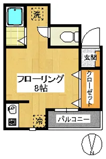 チェリーブラッサム【2階】の間取り