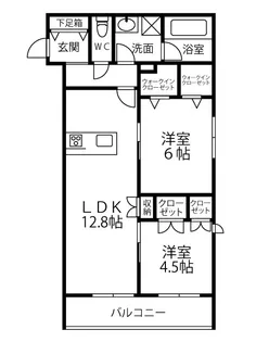 キルシュブリューテ2【4階】の間取り