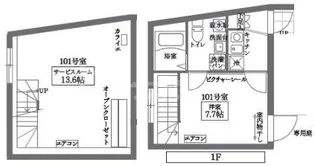 COCOCUBE北千住IIの間取り
