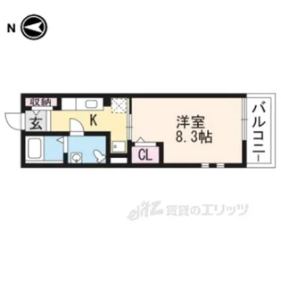 アンフィニー唐崎A【3階】の間取り