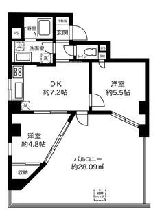 グランコート【4階】の間取り