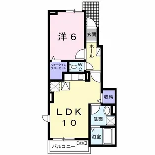 エコーI【1階】の間取り