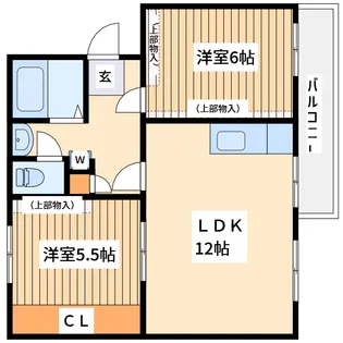 洋光台南第二団地7号棟【5階】の間取り