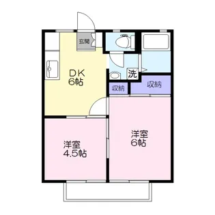 パナハイツ梅里【1階】の間取り