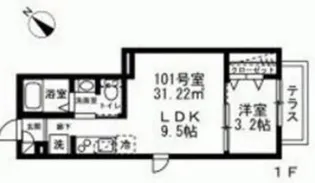クレールドルネ【1階】の間取り