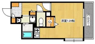 エルミタージュ安芸【6階】の間取り