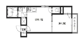 F asecia ilia【2階】の間取り