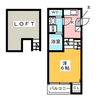ハーモニーテラス長筬町II【1階】の間取り