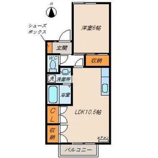 エクロール今泉B【1階】の間取り