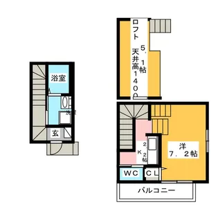 BW flat【1階】の間取り