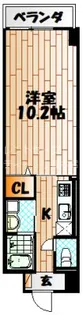 グランド アイ 香春口【4階】の間取り