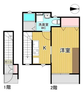 レセナ湊東II【2階】の間取り