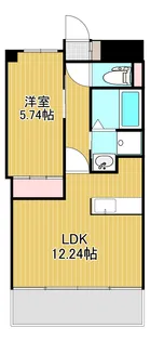 翠ガーデンビル【3階】の間取り