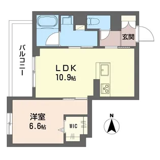 ブランニューディズ【2階】の間取り