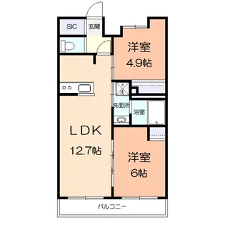 パークプレイス【3階】の間取り