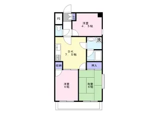 ハープ所沢【4階】の間取り