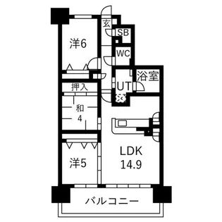 アルファステイツ西明石駅【11階】の間取り