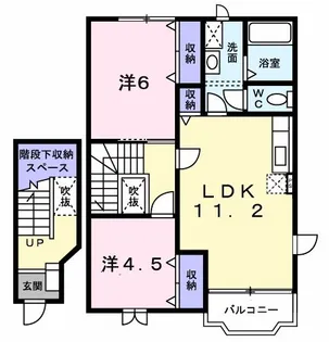 マノワール ヴェールI【2階】の間取り