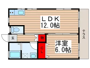 文花ハイツ【1階】の間取り