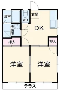 メゾン広瀬【1階】の間取り