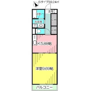 ロイヤルパーク多摩川【1階】の間取り