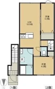 Harmo豊平(アルモトヨヒラ)【2階】の間取り