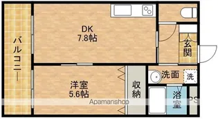 サザンストリート【6階】の間取り