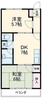 蕨ハイム【2階】の間取り