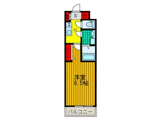 M´s13新之栄【1階】の間取り