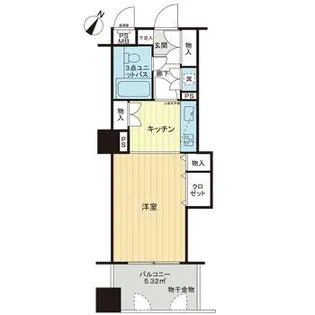 ライオンズマンション大和第5【5階】の間取り
