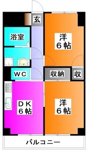 クローネ川口【1階】の間取り