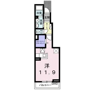 メゾン ヴァリェ 広瀬IV【1階】の間取り