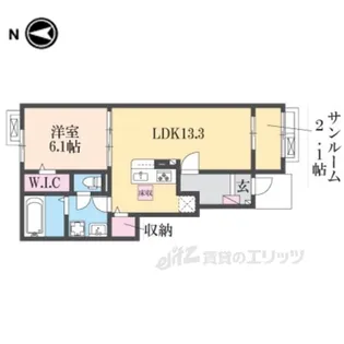 セレノ生駒2【1階】の間取り