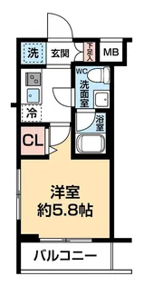 ARCOBALENO KAWASAKI WEST【4階】の間取り