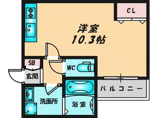 badge nagase east【1階】の間取り