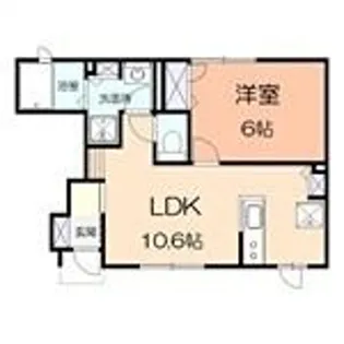 エピナール【1階】の間取り